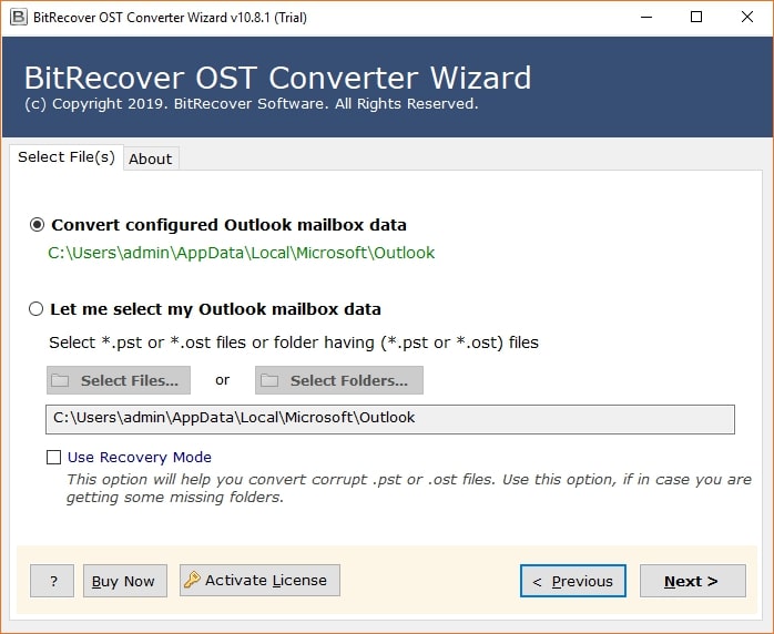 bitrecover OST Software