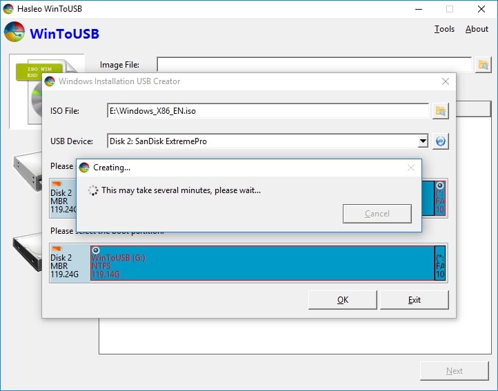 Windows Installation USB Creator