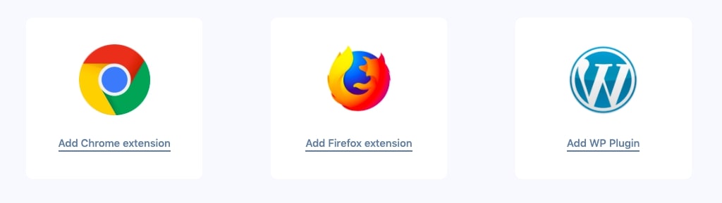 browser extensions and WP plugin
