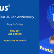 EaseUS 18th Anniversary – 50% OFF On Any Product