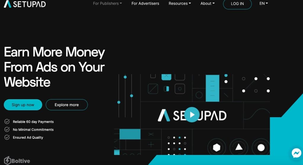 SetupAD - Earn Money from Ads