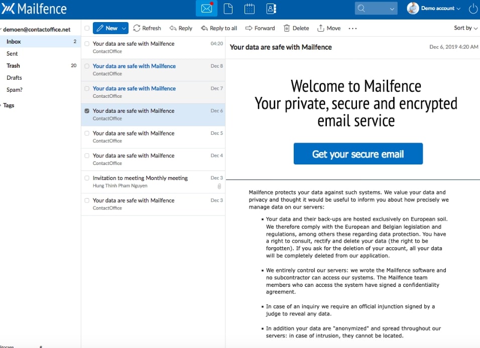 MailFence Email Service