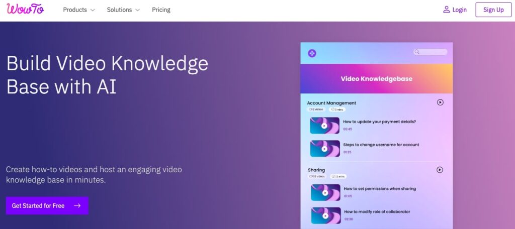 Video Knowledge Base